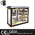 16 Ounces Electric Popcorn Machine with Warming Showcase