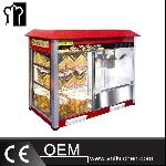 8 Ounces Electric Popcorn Machine with Warming Showcase