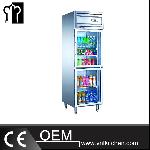 2 Glass Doors Static Cooling/Fancooling Reach-In Refrigerator