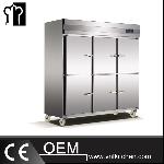 1600L Tube Style Static Cooling Reach-In Kicthen Refrigerator & Freezer