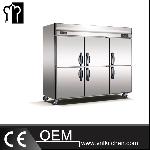 1600L Tube Style Static Cooling Double-Temperature Reach-In Kitchen Refrigerator & Freezer