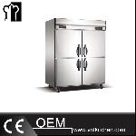 1000L Tube Style Static Cooling Double-Temperature Reach-In Kitchen Refrigerator & Freez