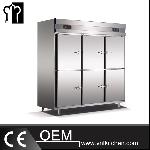 1600L/2000L Tube Style Static Cooling Double-Temperature Reach-In Kicthen Refrigerator & Freezer