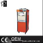 18-26L/h Floor Standing Three Flavors Soft Ice Cream Machine  With Mounting Patterns (Fluorescent Sc