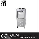 36L/h Floor Standing Three Flavors Soft Ice Cream Machine  With Pre-Cooling System