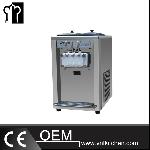 56L/h Table Top Three Flavors Soft Ice Cream Machine  With Pre-Cooling System