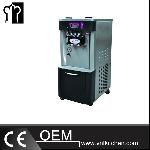 48-62L/h Stainless Steel Floor Standing Three Flavors Rainbow Ice Cream Machine