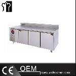 2.1m Deluxe Panel Type Commercial Direct Cooling Freezing Work Table With Backsplash