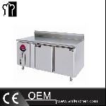 1.5m Deluxe Panel Type Commercial Direct Cooling Freezing Work Table With Backsplash