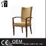 Banquet Imitation Wood Aluminum Chair