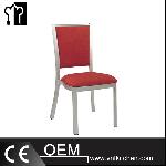 Banquet Imitation Wood Aluminum Chair