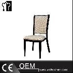 Banquet Imitation Wood Aluminum Chair