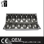 Golden Non-Stick 6 Cups Olivary Bread Mould