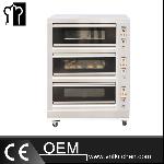 Electric 3 Layer 9 Trays Deck Oven