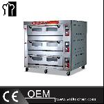 3-Layer 12-Tray Gas Food Oven With Time Controller