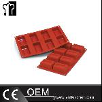 Silicon 8 Cups Rectangle Cake Mould