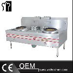 2-Burner & 1-Warmer Dual-fuel Wok