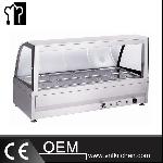 Electric Buffet Hot Food Display with Curved Glass