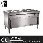 4 Pans Buffet Bain Marie Without Straight Front Glass