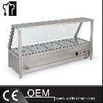 5 Pans Bain Marie Show Case(1/2 Pans)