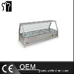 6 Pans Bain Marie Show Case(1/1 Pans)