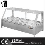 4 Pans Bain Marie Show Case(1/1 Pans) With Sliding Door