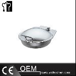 Round Chafer With Steel Lid