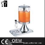 Single Head Stainless Steel Polygon Juice Dispenser