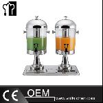 Double Heads Stainless Steel Juice Dispenser