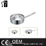 Φ120mm Stainless Steel Composite Bottom Sauce Pan With Double Ears