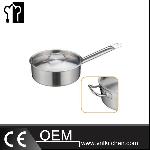 Φ120mm Stainless Steel Composite Bottom Sauce Pan With Double Ears