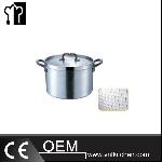 Φ200mm Stainless Steel Triple-ply Hammered Stew Pot With Cover