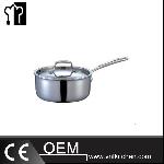 Φ140mm S.S. Three-ply Steel  Sauce Pan With Cover