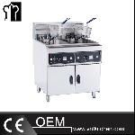 Freestand Electric 2-Tank 4-Basket Fryer