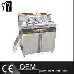 Freestand Electric 1-Tank 2-Basket Fryer