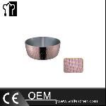 Φ180mm Triple-ply Copper Hammered Pot