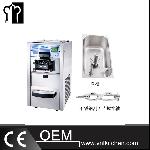 25L/h Stainless Steel Table Top Three Flavors Soft Ice Cream Machine With Hopper Agitator& Pre-Cooli