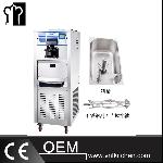 38L/h Stainless Steel Floor Standing Single Flavors Soft Ice Cream Machine With Hopper Agitator& Pre