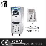 48L/h Stainless Steel Floor Standing Three Flavors Soft Ice Cream Machine With Hopper Agitator& Pre-