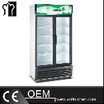 818L 2 Doors Fancooling Vertical Showcase With Single Temperature