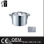 14L American Style Composite  Bottom Hammered Aluminum Stew Pot