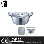 Φ220mm Composite Bottom Hammered Aluminum Sauce Pan