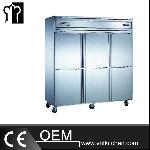 304SS 6 Doors Static Cooling Reach-In Kitchen Refrigerator