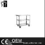 Assembling Stainless Steel 3-Layer Service Cart