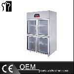 Deluxe Standard Type Four Doors Commercial Direct Cooling Refrigerator & Freezer