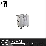 Gas Stainless Steel Rice Noodles Roll Cart