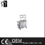 Gas Stainless Steel Tea Service Cart