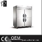 1500L Tube Style Static Cooling Reach-In Kitchen Refrigerator & Freezer