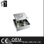 Stainless Steel 4/6/8 Compartments Sauce Container