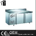 304SS 2 Doors Fancooling Undercounter Refrigerator With Backsplash